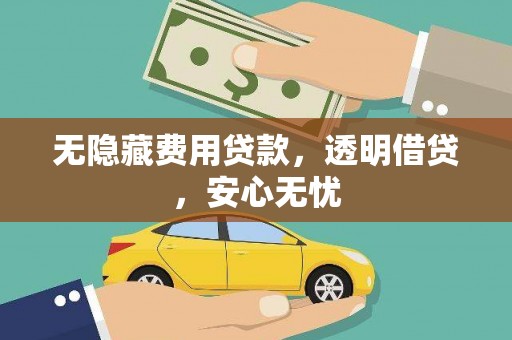 平顶山无隐藏费用贷款，透明借贷，安心无忧
