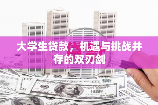 平顶山大学生贷款，机遇与挑战并存的双刃剑