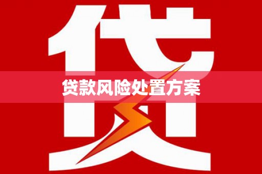 平顶山贷款风险处置方案