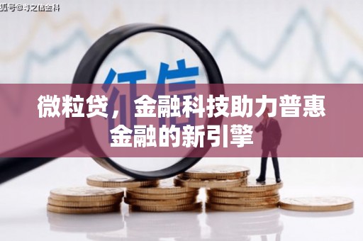 平顶山微粒贷，金融科技助力普惠金融的新引擎