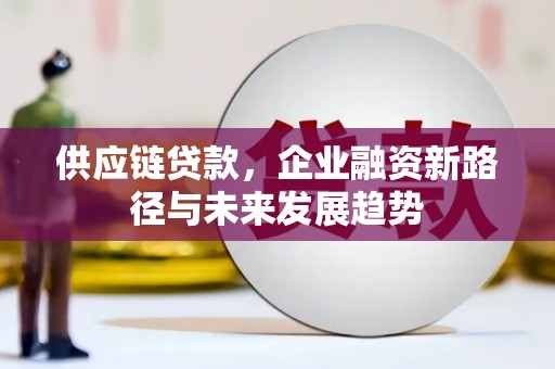 平顶山供应链贷款，企业融资新路径与未来发展趋势
