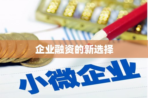 平顶山企业融资的新选择