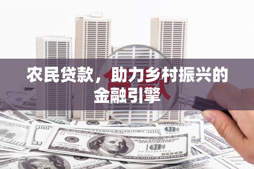 平顶山农民贷款，助力乡村振兴的金融引擎