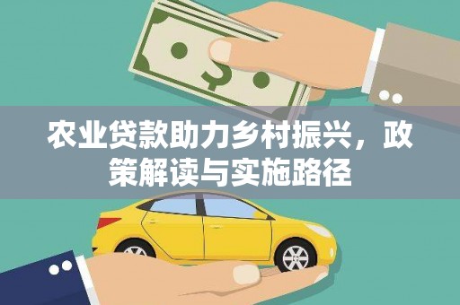 平顶山农业贷款助力乡村振兴，政策解读与实施路径