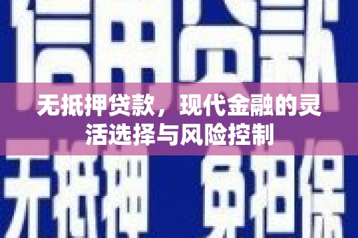 平顶山无抵押贷款，现代金融的灵活选择与风险控制