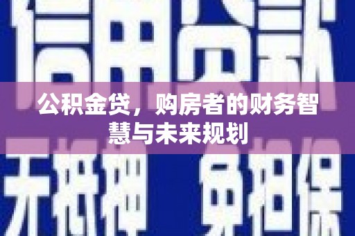 平顶山公积金贷，购房者的财务智慧与未来规划