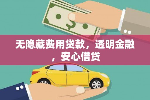 平顶山无隐藏费用贷款，透明金融，安心借贷