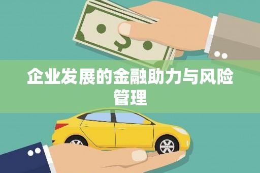 平顶山企业发展的金融助力与风险管理