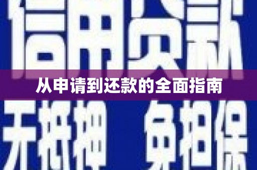 平顶山从申请到还款的全面指南