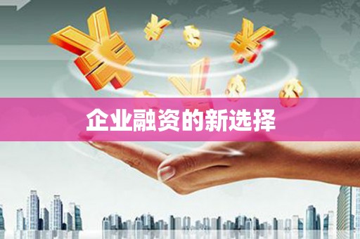 平顶山企业融资的新选择