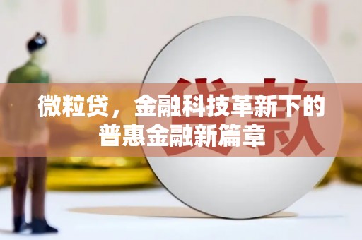平顶山微粒贷，金融科技革新下的普惠金融新篇章