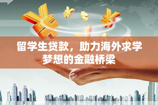 平顶山留学生贷款，助力海外求学梦想的金融桥梁