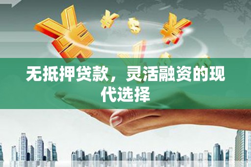 平顶山无抵押贷款，灵活融资的现代选择