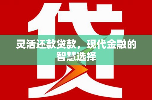 平顶山灵活还款贷款，现代金融的智慧选择