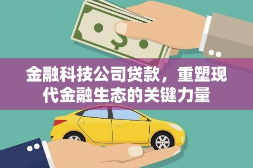 平顶山金融科技公司贷款，重塑现代金融生态的关键力量