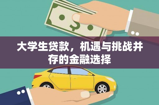 平顶山大学生贷款，机遇与挑战并存的金融选择