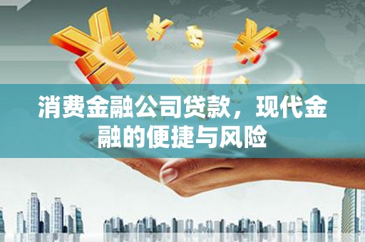 平顶山消费金融公司贷款，现代金融的便捷与风险