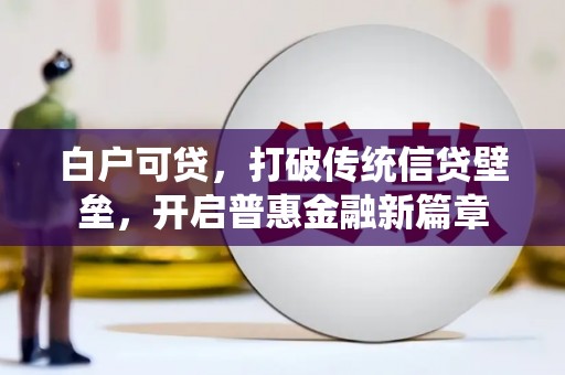 平顶山白户可贷，打破传统信贷壁垒，开启普惠金融新篇章