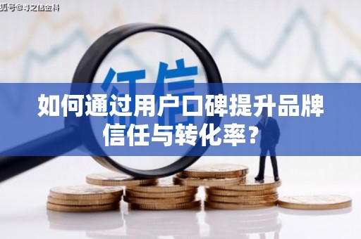 平顶山如何通过用户口碑提升品牌信任与转化率？
