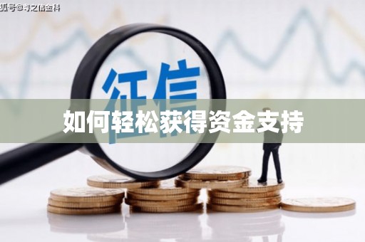 平顶山如何轻松获得资金支持