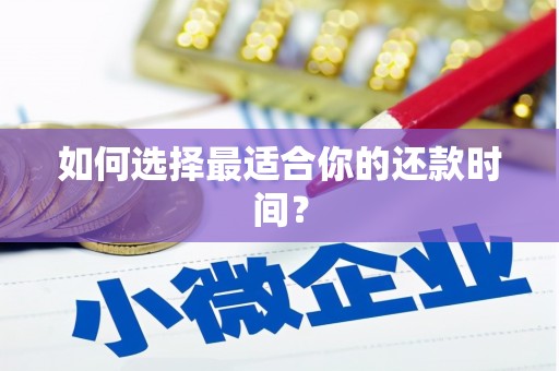 平顶山如何选择最适合你的还款时间？