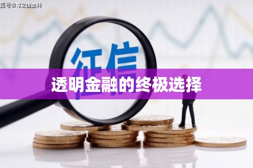 平顶山透明金融的终极选择
