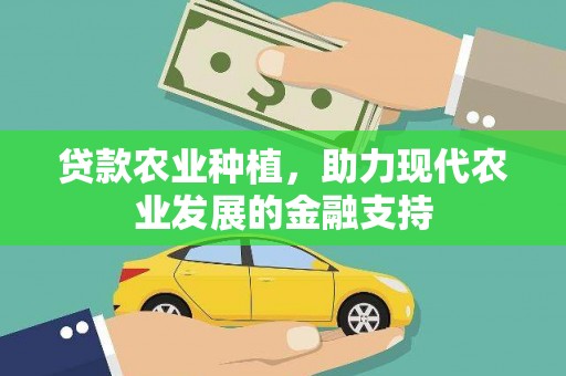 平顶山贷款农业种植，助力现代农业发展的金融支持
