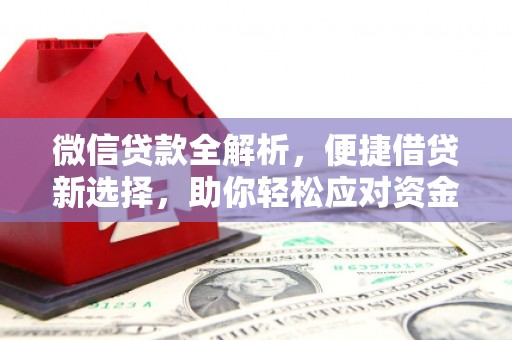 平顶山微信贷款全解析，便捷借贷新选择，助你轻松应对资金需求
